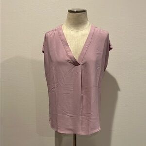Elegant Mauve V-Neck Women's Top